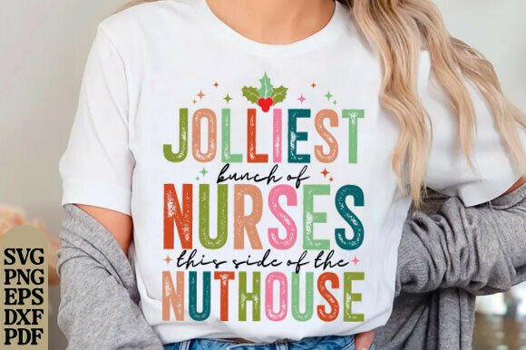 Christmas Nurse Svg, Christmas Nurse Png Graphics for T-Shirt Designs