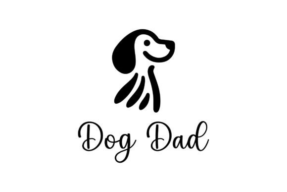 Dog Dad Logo SVG T-shirt – A Versatile Graphic Asset for Branding