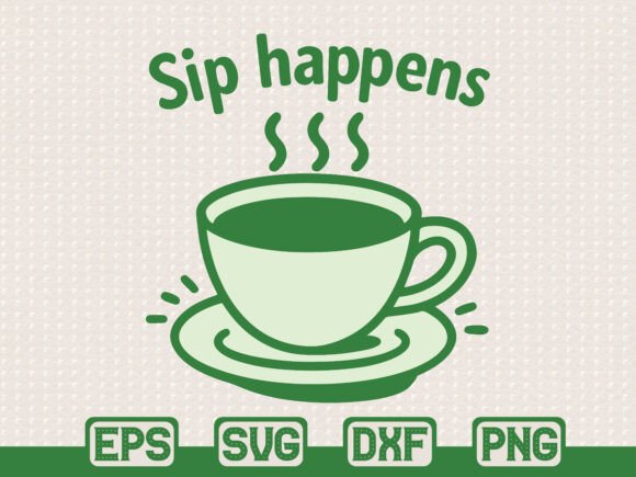 Funny Coffee Cup Quote PNG Graphics for T-Shirt Designs