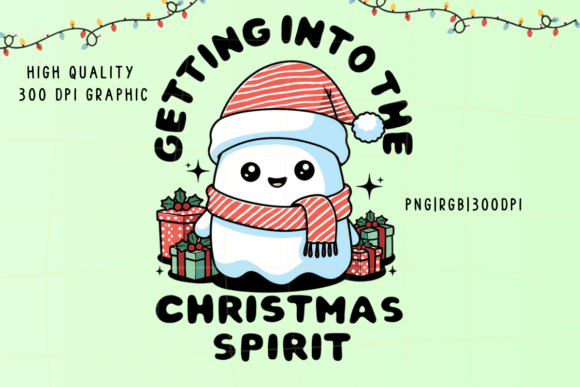 Funny Cute Ghost Png Christmas Quote Graphics & Illustrations