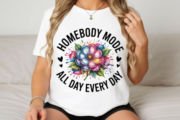 Homebody Mode All Day Every Day Graphics for T-Shirt Designs