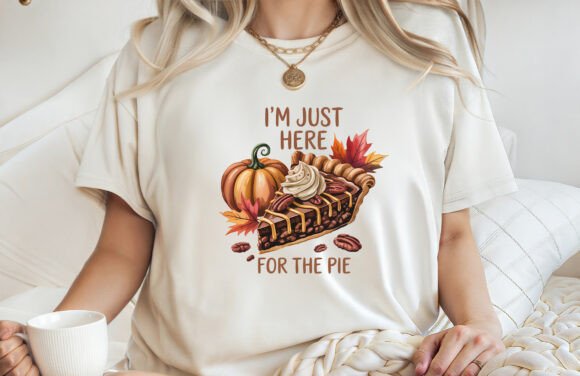 I'm Just Here for the Pie Fall Tee PNG Graphics Review