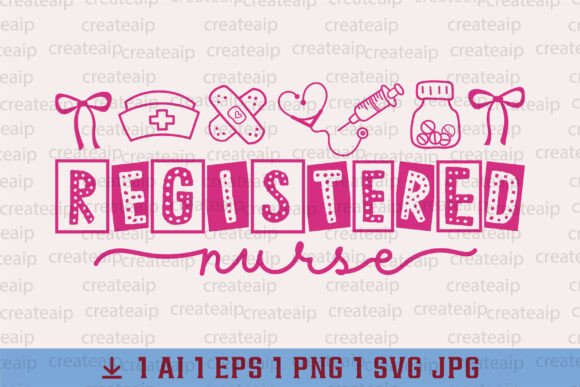 Nurse Icons Doodle SVG for T-Shirt Designs and Graphics